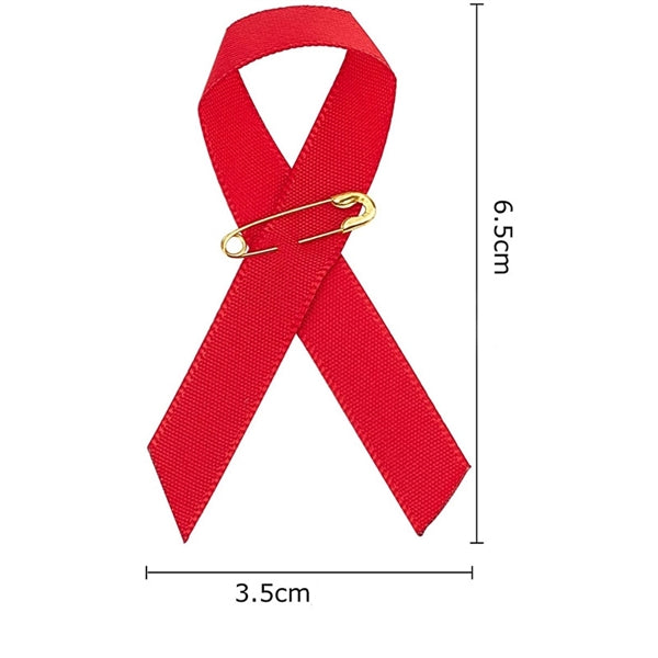Printed Awareness Ribbons Sewn w/Pin