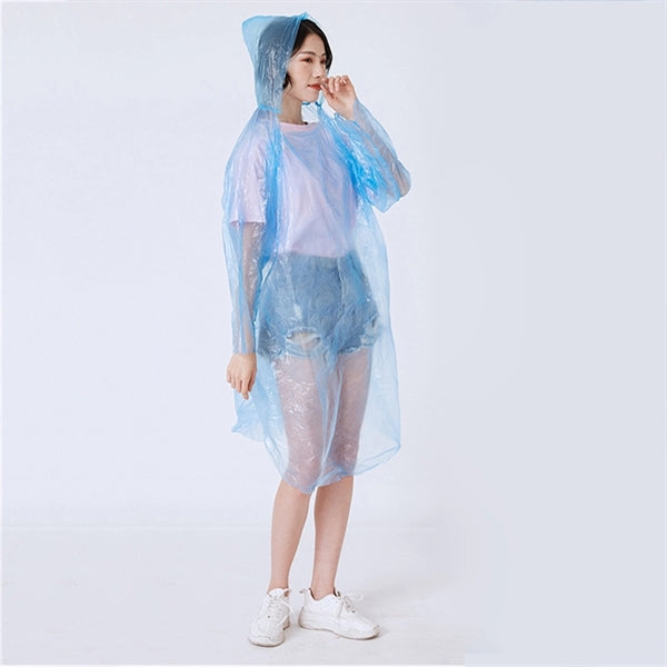 Adult Plastic Portable Disposable Raincoat Ball Keychain