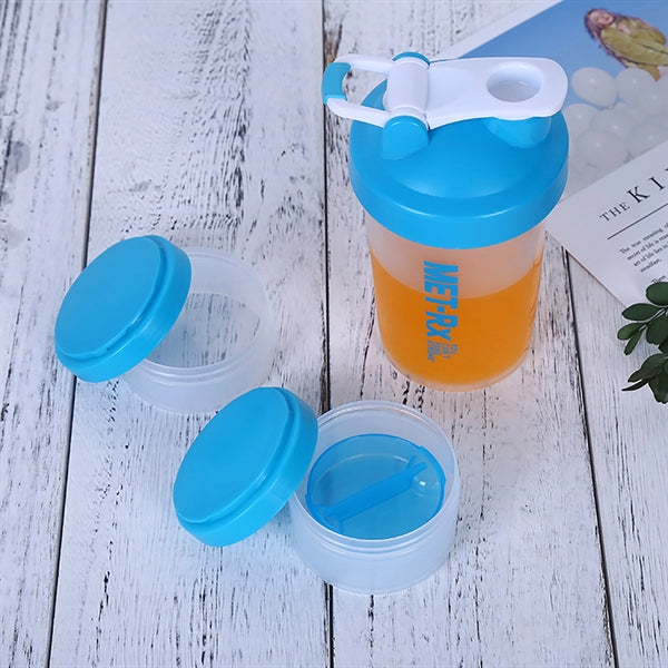 16 Oz Shake Bottle With Storage Organizer