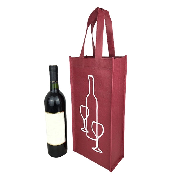 Non-Woven Double Bottle Wine Tote Bag
