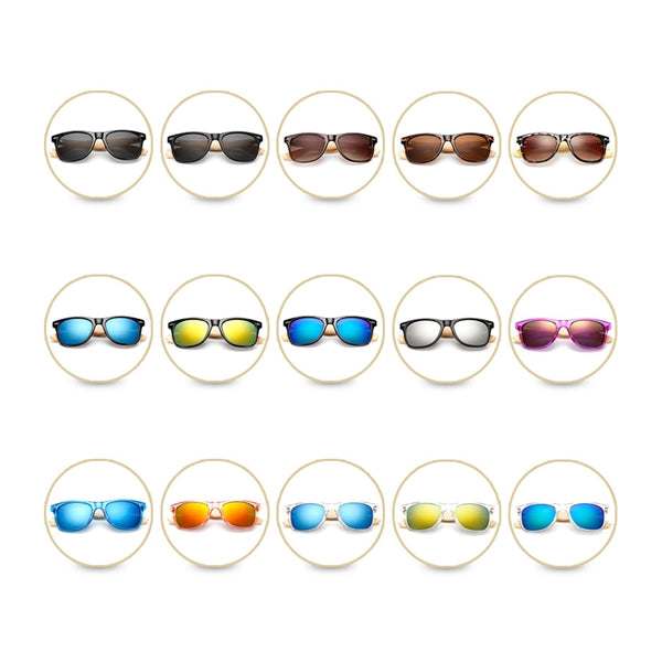 Classic Wood Temple Sunglasses