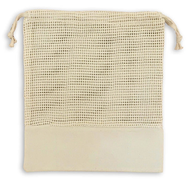 Koa 100% Cotton Mesh Drawstring Bag
