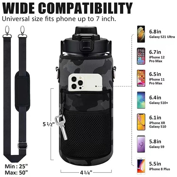 Water Bottle With Sleeve 67 OZ (2L)