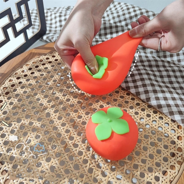 Silicone Squeeze Toys Stress Relief Persimmon