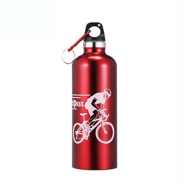 24 oz Aluminum Water Bottle With Carabiner