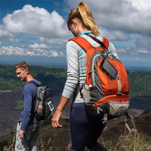 Dual USB Solar Power Bank with Compass