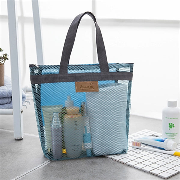 Mesh Lining Beach Tote Bag