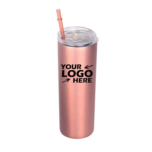 20oz Stainless Tumbler with Straw