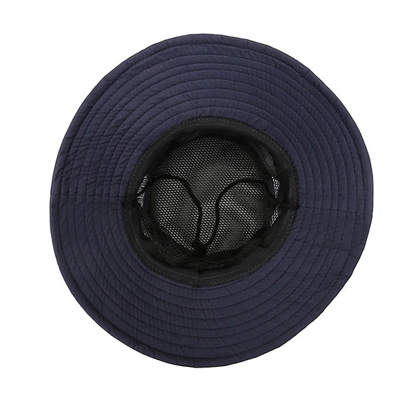Mesh Wide Brim Sun Bucket Hat