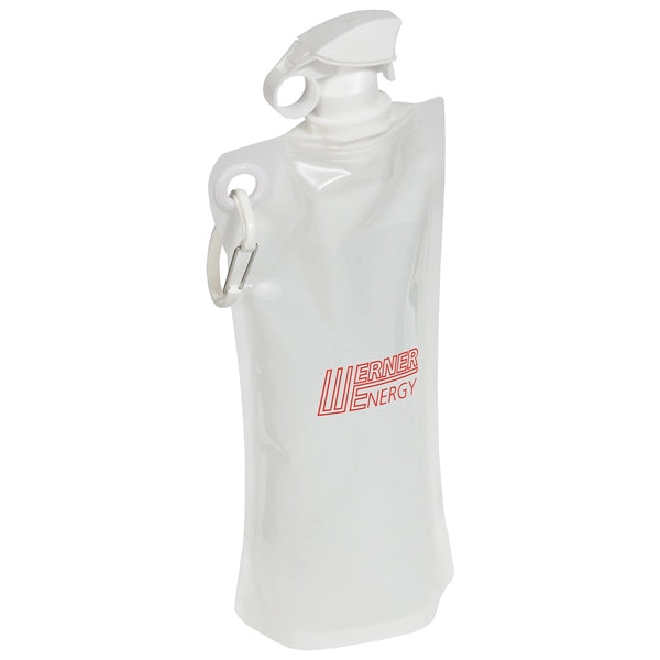 Flip Top Foldable Water Bottle with Carabiner