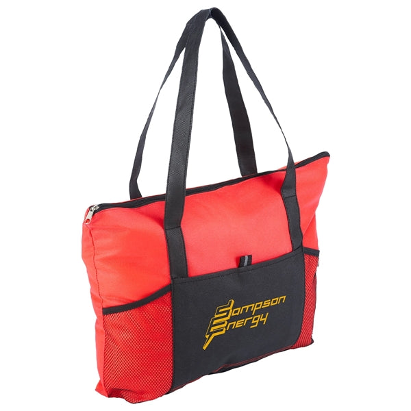 Feather Flight Non-Woven Zipper Tote Bag