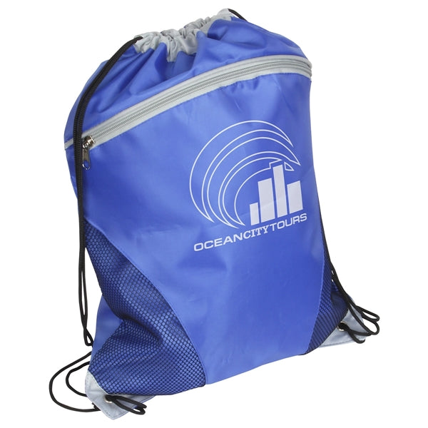 Cyclone Mesh Curve Polyester Drawstring Backpack
