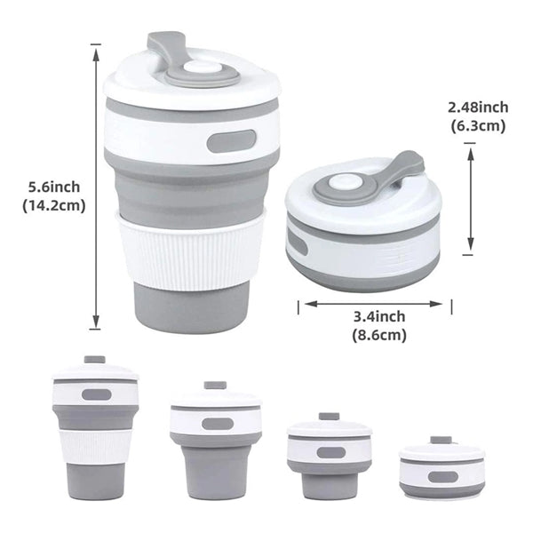 Eco-Friendly Collapsible Silicone Travel Cup with Leak-Proof