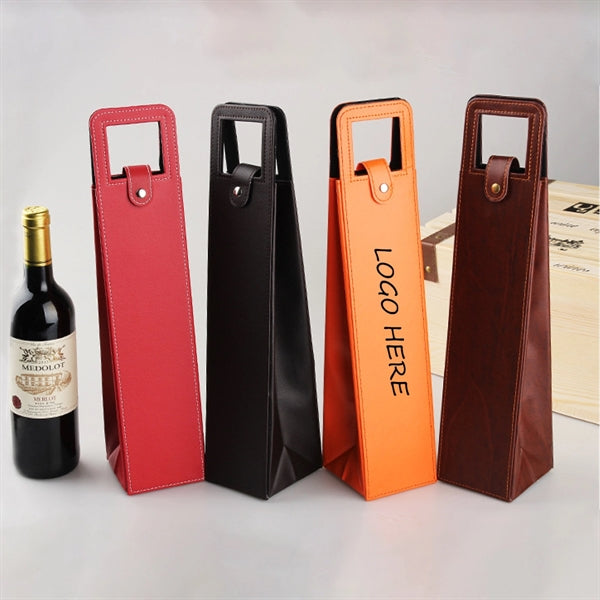 Leatherette Wine Bottle Bag