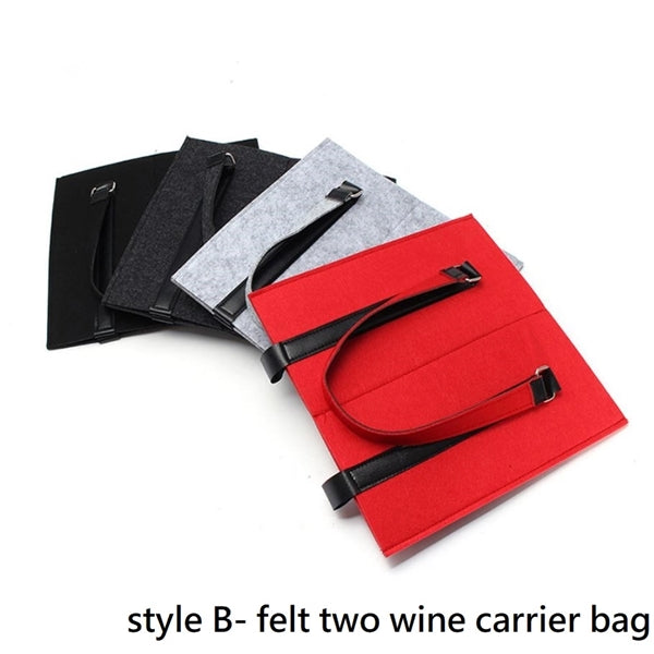 Leather Single Wine Bag with Handle