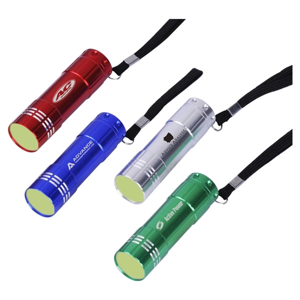 COB LED Flashlight with Wrist Strip