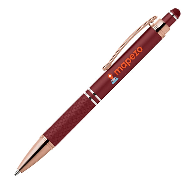 Phoenix Softy Rose Gold Classic Pen w/ Stylus - Full Color