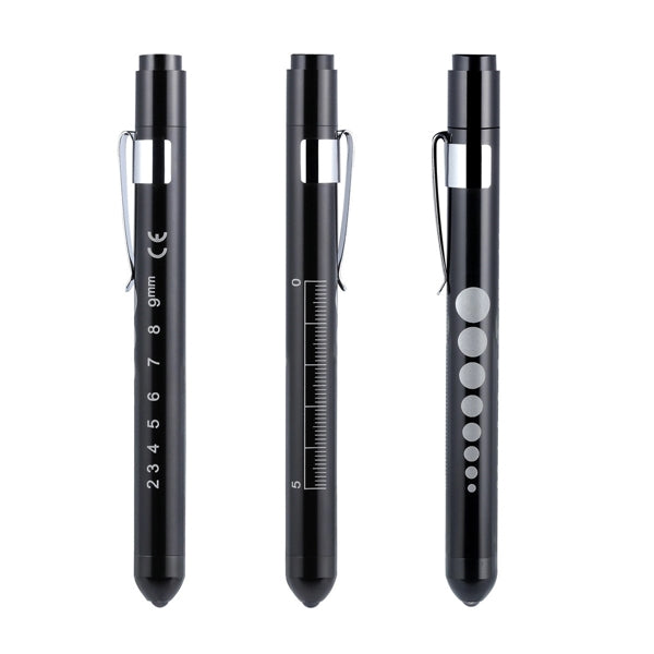 LED Medical Pen Light with Pupil Gauge
