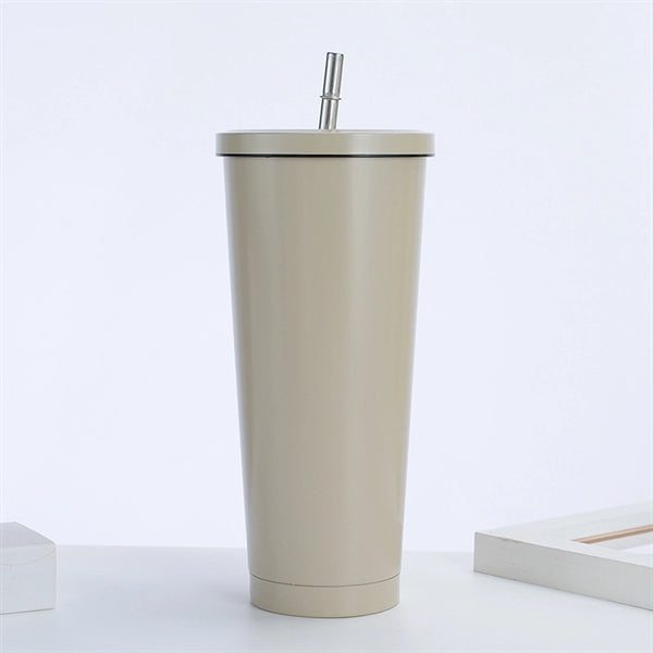 Coffee Tumbler with Lid and Straw