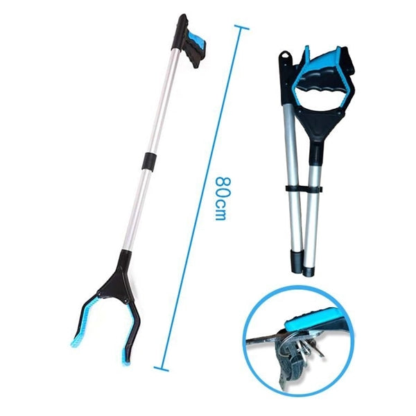 Foldable Pick-Up Tool with Aluminum Handle and Magnet