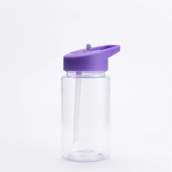 15oz Kids Plastic Sports Water Bottle with Flip Straw