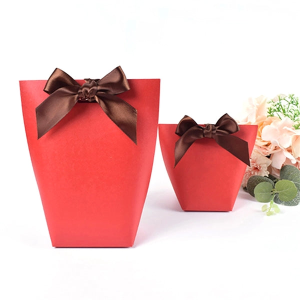 Small Gift Paper Packing Foldable Bags for Jewelry Watch