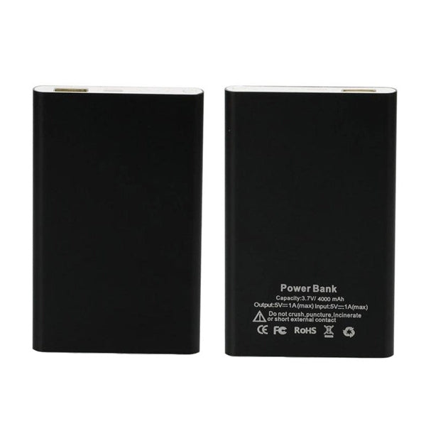 Slim 4000 mAh Power Bank With Metal Case Wrap