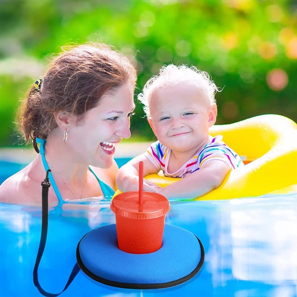 Floating Pool Drink Holder With Lanyard
