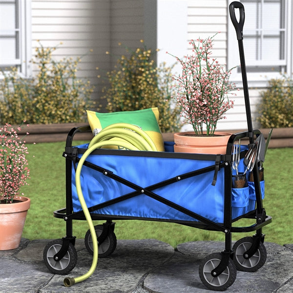 Folding Wagon Utility Outdoor Camping Garden Cart