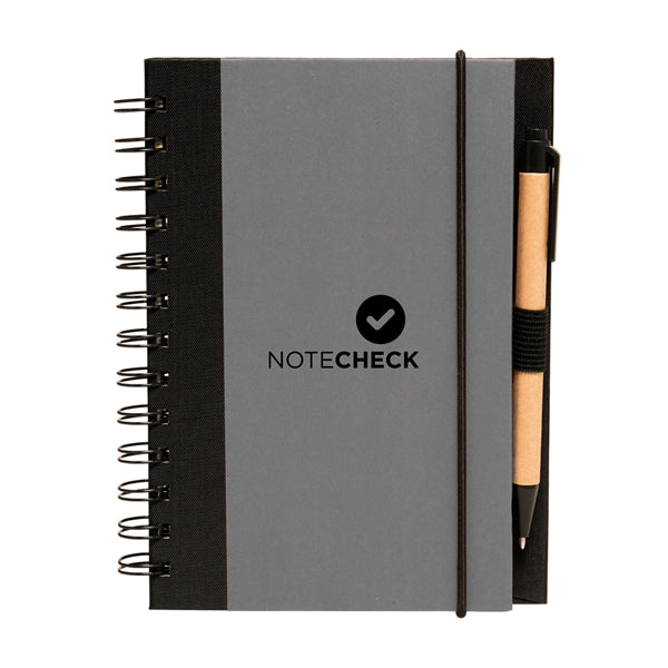 Duotone Spiral Notebook (1 Color Imprint)