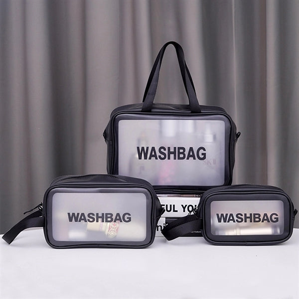 Waterproof,transparent cosmetic bag large capacity