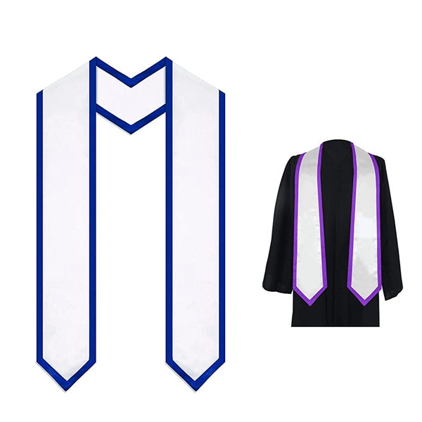 Unisex Two Tone Graduation Stole Sash
