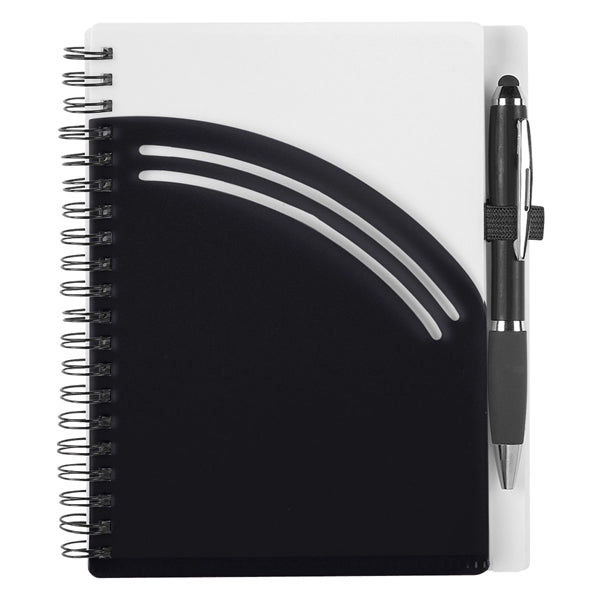 Practical Rainbow Spiral Notebook With Pen