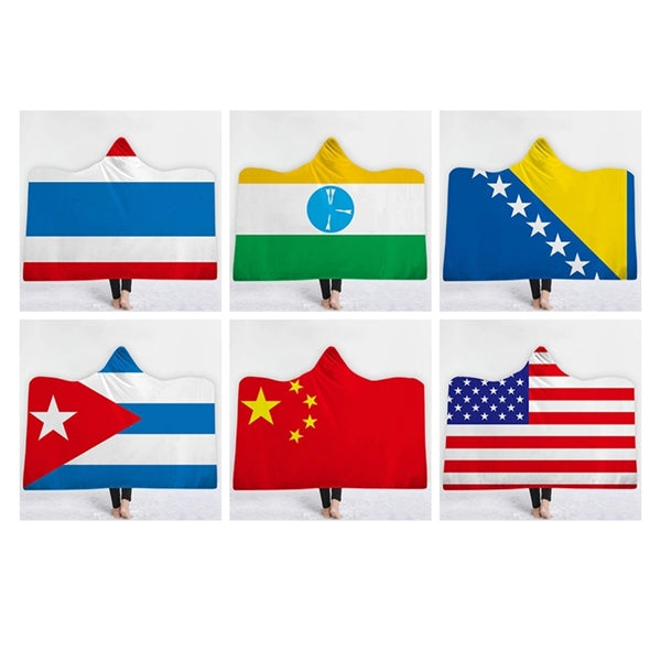 Flag Hooded Blanket