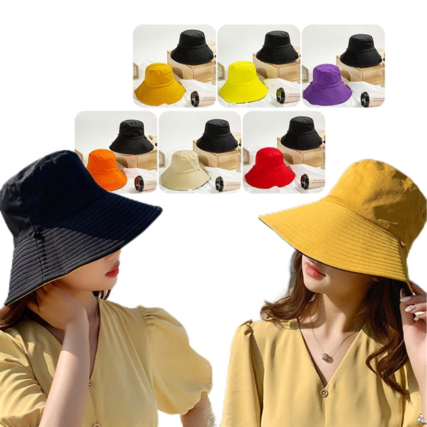 Women Double Sided Bucket Hat