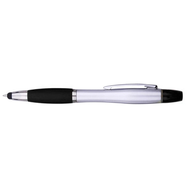 3-In-1 Stylus, Ballpoint Pen and Yellow Highlighter