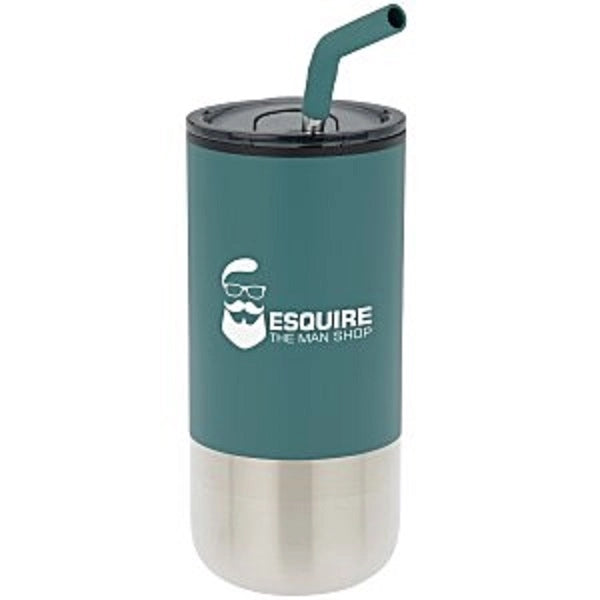 16oz Tumbler with Stainless Straw