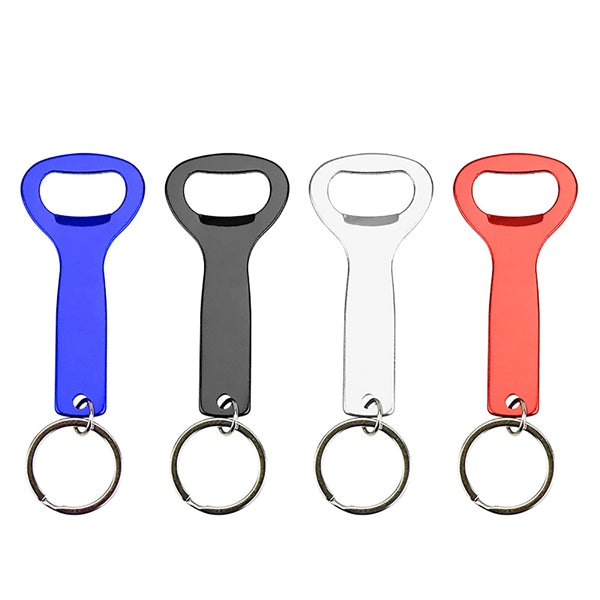 Flat Top Bottle Opener Keychain