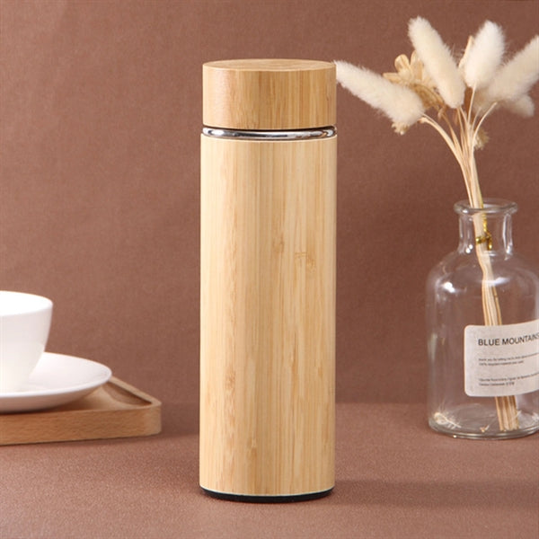 16 OZ Vacuum Sealed Eco Bamboo Bottle