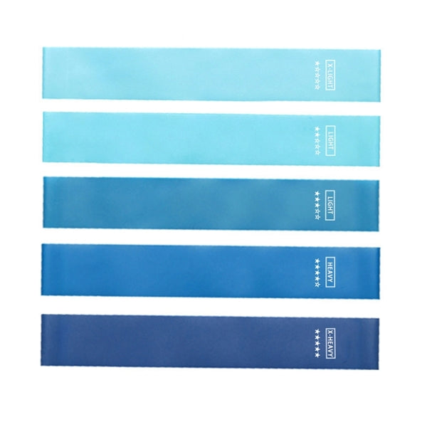 Fitness Yoga Exercise Resistance Loop Band 5 Pieces Set