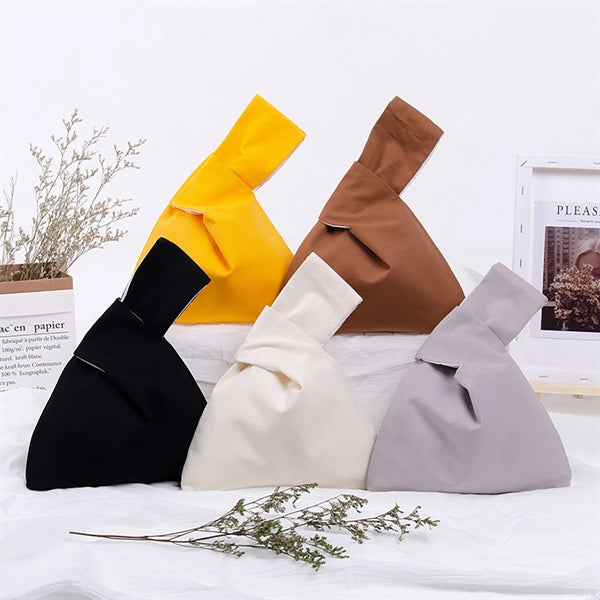 Solid Cotton Wrist Tote
