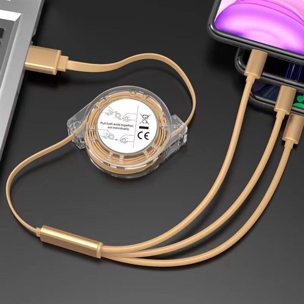 3-in-1 Retractable Charging Cable