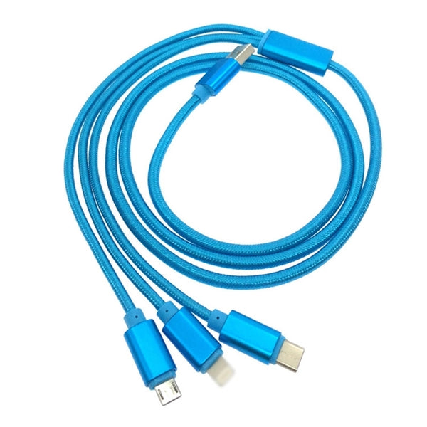 3 in 1 Nylon Charge Cable