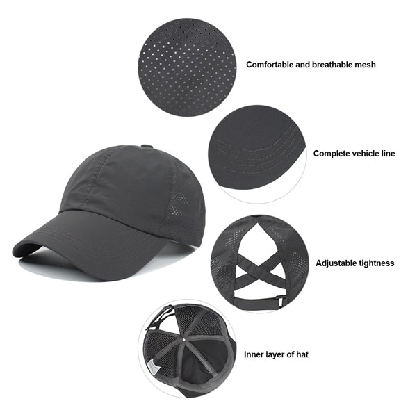 Breathable Mesh Ponytail Baseball Cap