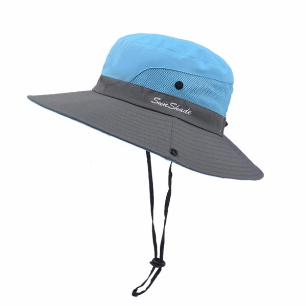 Ponytail Hole Outdoor Fisherman's Hat