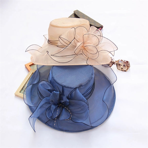 Flower Mesh Beach Sun Hat