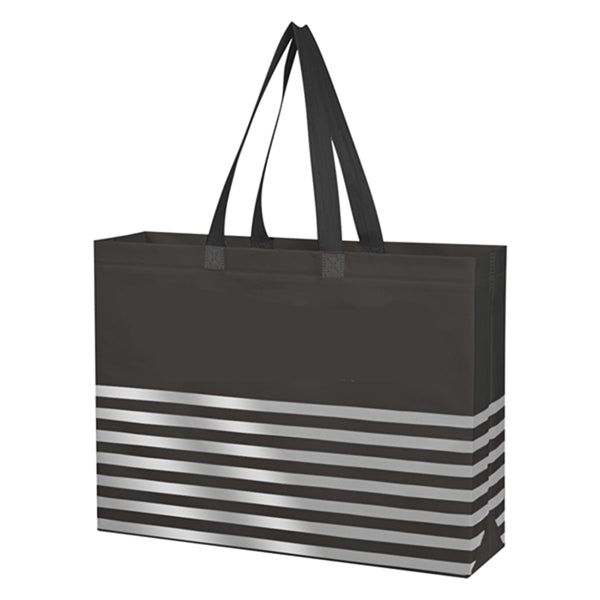 Non-Woven Stripes Tote Bag