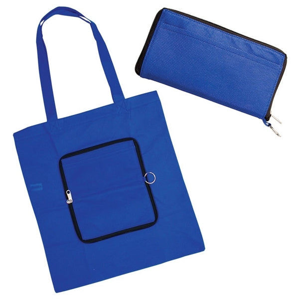 Foldable Zippin' Shopper Tote Bag
