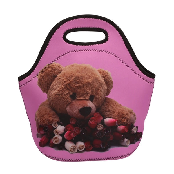 Zippered Neoprene Tote Box Lunch Bag