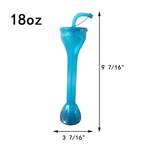 18oz Juice Yard Cup With Straw and Lid